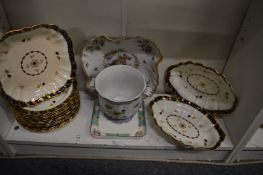 Decorative china to include a Worcester part dessert service.
