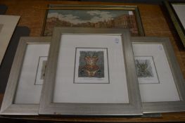 Nicky Belton, Slinky series 2 and Slinky series 3, two colour prints depicting underwear together