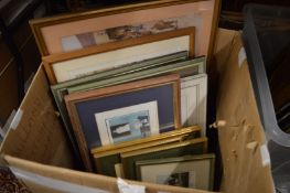 Decorative paintings and prints.