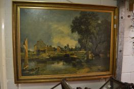 An oleographic picture.