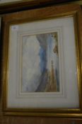 W B Campbell, mountainous landscapes, a pair of watercolours (faults).