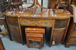 A George III mahogany sideboard.