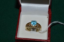 A decorative ring stamped 585.