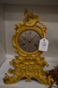 A good French Rococo Revival ormolu mantel clock, signed A. Savoni, Paris.