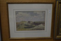 Alex Mavrogordato, Hadrian's Wall, watercolour.