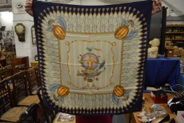 A Mulberry silk scarf with original packaging.