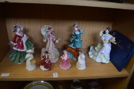 Doulton figurines.