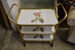 A tea trolley.