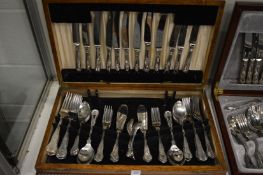 A canteen of Kings pattern cutlery (some replacement items).