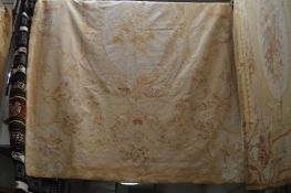 A French style aubusson floral decorated tapestry, 265cm x 182cm.