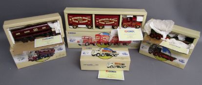 4 limited edition Corgi classics 97932 AEC cylindrical tanker, North Eastern gas board 3479/7000,