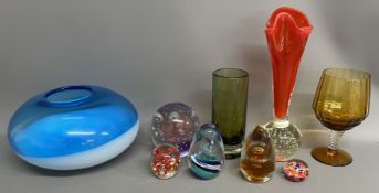 Paperweights, vases, etc