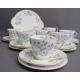 Shelley American Brooklime 14011 tea set comprising 6 teacups, saucer, sideplates, milk jug, sugar - Image 2 of 4