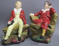 'Sir George Sinclair as a boy' and 'The red boy after Sir Thomas Lawrence PRA' by studio potter
