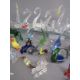 Collection of lampwork style glass animals includes swans, cockerels, horses, sweets etc - Image 5 of 7