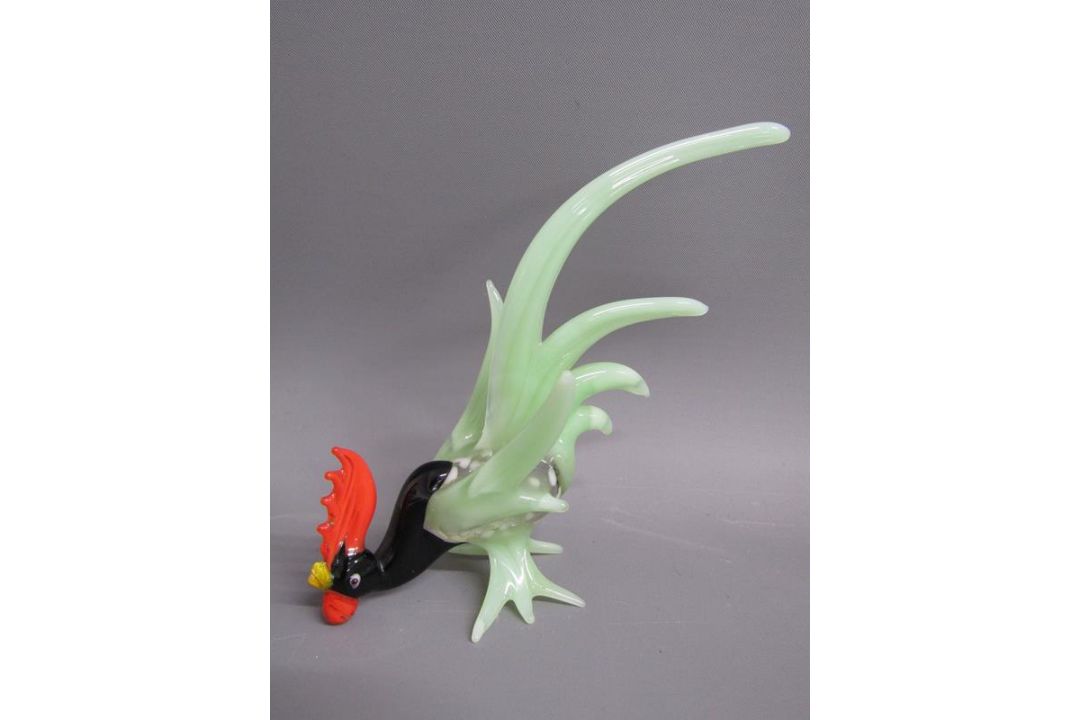 Collection of lampwork style glass animals includes swans, cockerels, horses, sweets etc - Image 7 of 7