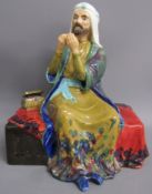 'Merchant' by studio potter Reg Johnson - approx. 18cm x 14cm x 16cm