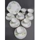 Shelley American Brooklime 14011 tea set comprising 6 teacups, saucer, sideplates, milk jug, sugar - Image 1 of 4