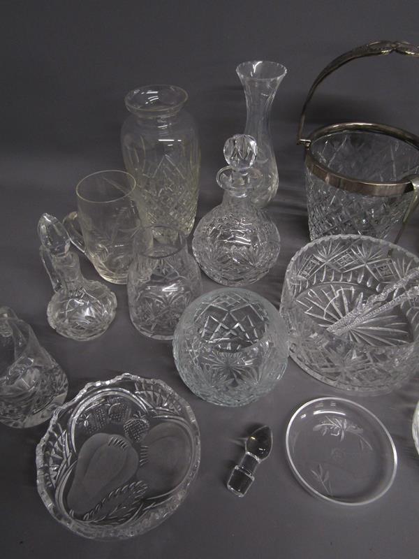 Collection of crystal glasseware includes Royal Doulton & Brierley, ice bucket, vases, jugs, etc - Image 3 of 6
