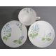 Shelley American Brooklime 14011 tea set comprising 6 teacups, saucer, sideplates, milk jug, sugar - Image 3 of 4