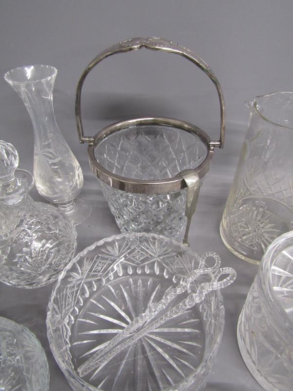 Collection of crystal glasseware includes Royal Doulton & Brierley, ice bucket, vases, jugs, etc - Image 5 of 6