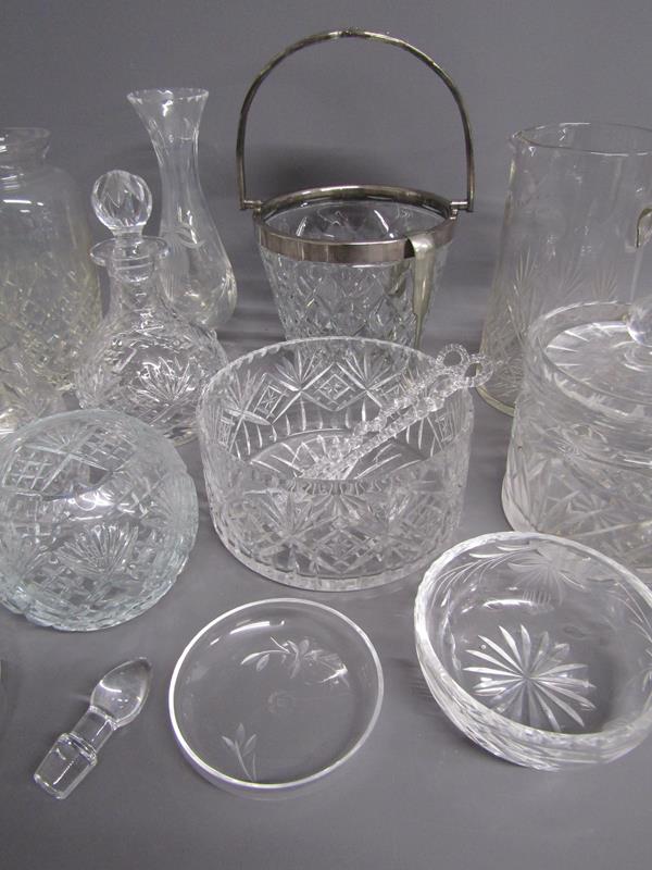 Collection of crystal glasseware includes Royal Doulton & Brierley, ice bucket, vases, jugs, etc - Image 4 of 6