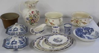Selection of ceramics including Staffordshire, Devon Ware, Coronet etc.