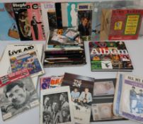 Selection of books on pop groups / musicians including The Rolling Stones, Nirvana, Elvis, Led