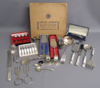 Abcol A.Bellamy cake-top diagrams and silver plate includes Konge server, cake and salad set with