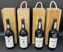 2 cased bottles of Warre's 1977 Vintage Port & 2 cased bottles of Sandeman Silver Jubilee 1977