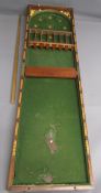 Table Bagatelle board with cue and balls