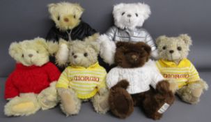 6 Giorgio Beverley Hills teddy bears