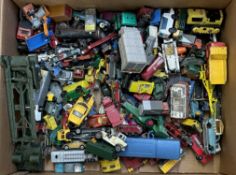 Large number of play worn diecast vehicles
