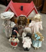 Collectors dolls & a dolls house