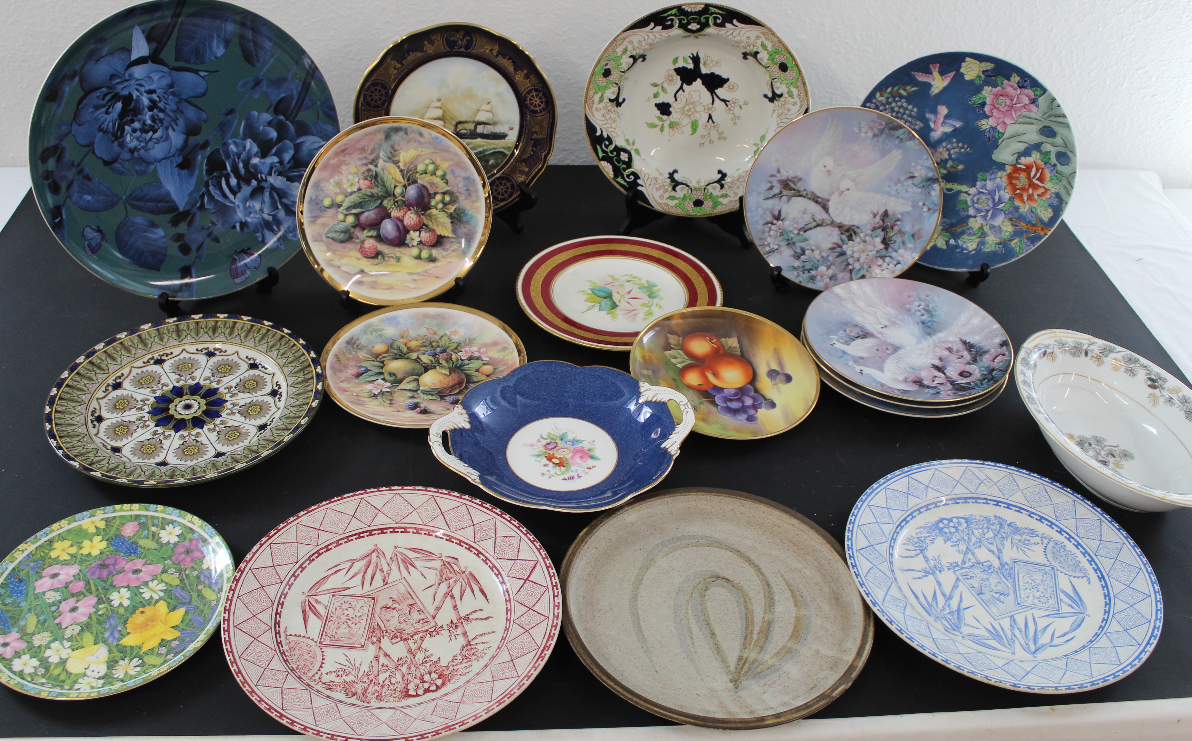 Selection of decorative plates and dishes some form collections including Bamboo, Noritake,