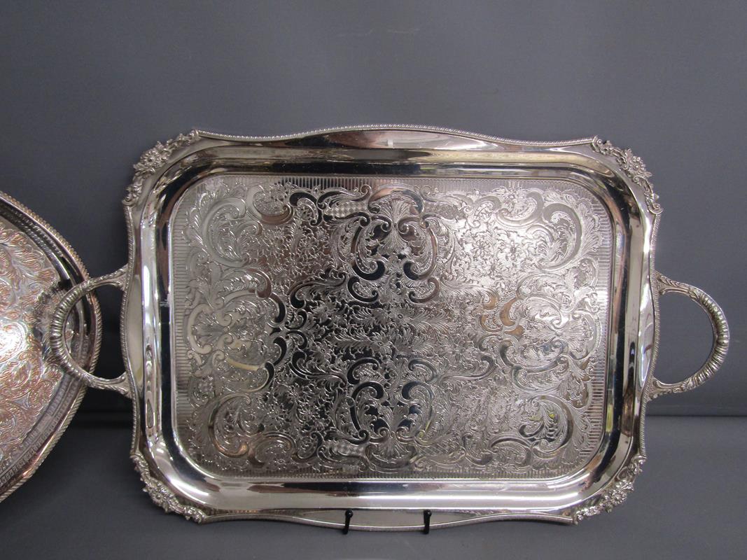 Silver plate includes large Viners tray - Viners Commemorative Jubilee tray - boy looking at frog - Image 6 of 8