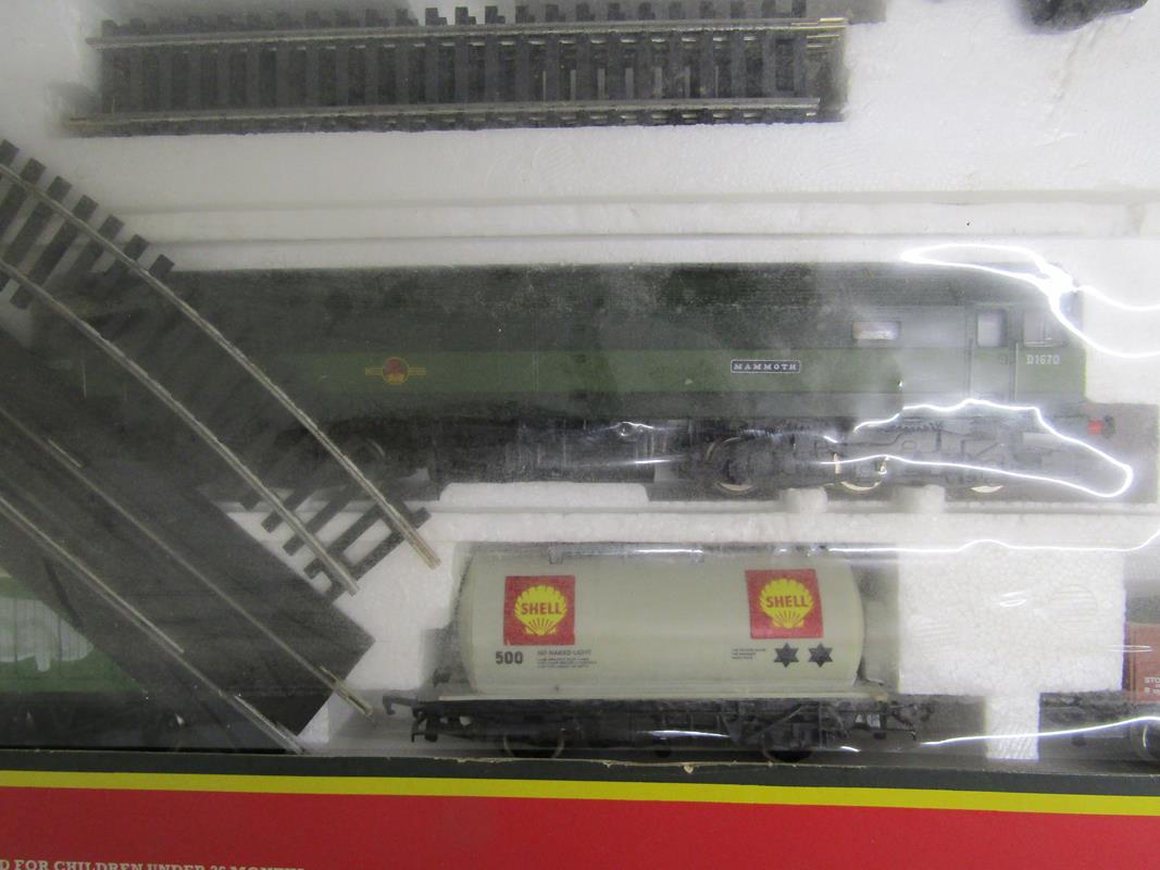 Hornby B.R. Express Freight electric train set - card station and Peco streamline track - Image 6 of 8