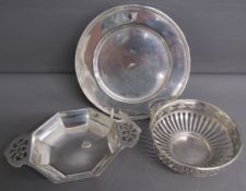 Silver hexagonal dish Viners Sheffield 1939 3.2ozt -bon bon dish Barker Ellis Birmingham 1965 1.8ozt