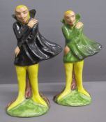 Pair Mephisto figures in different colourways both Carlton Ware Collector's Club piece 1998 -