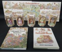 Five Wedgwood Oakapple Wood figurines in original boxes - Harriet Plume, Grandma Snuffles, Mister