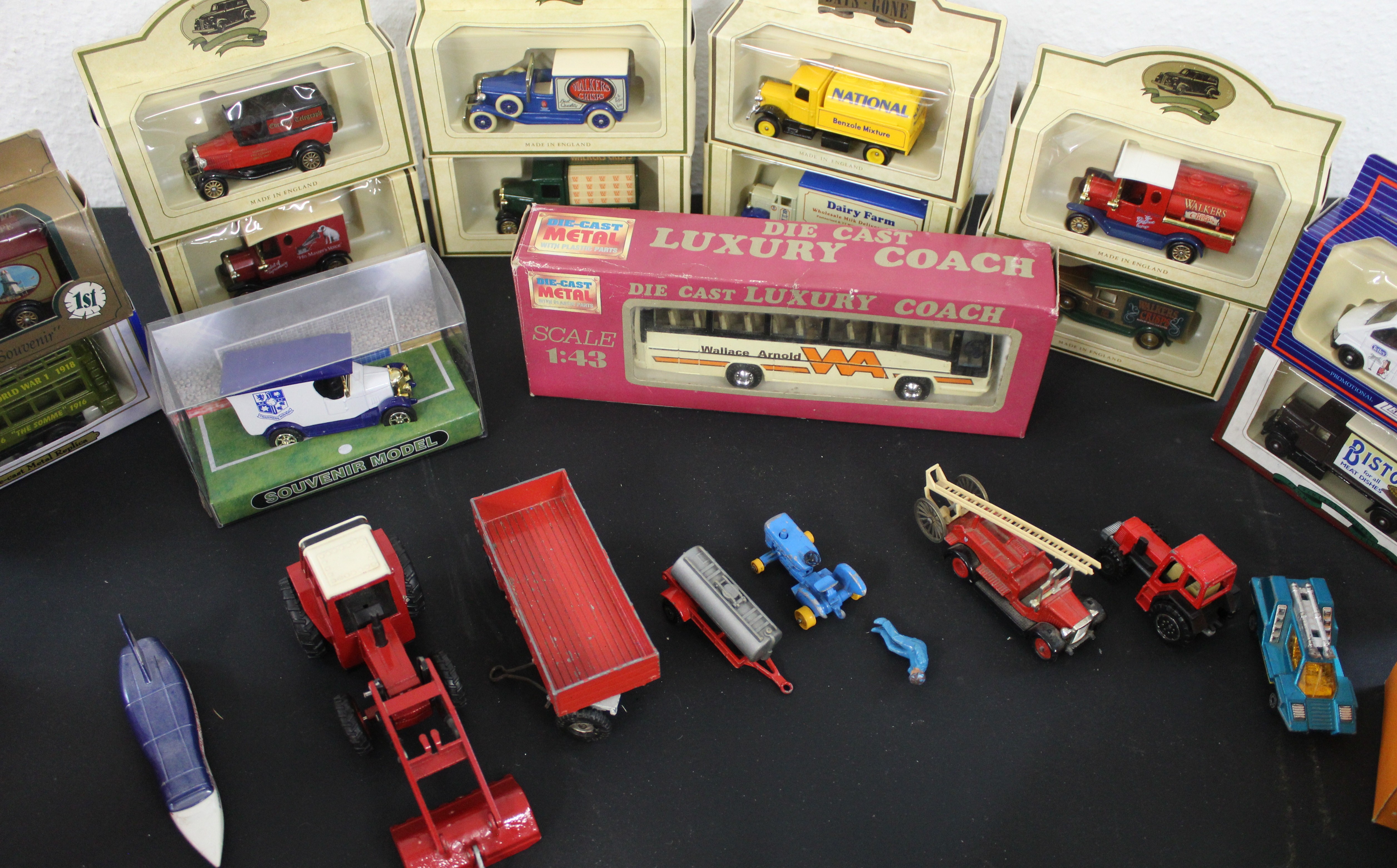 Days gone by model vehicles, Play worn metal toys, Tetley collection Teafolk and drinks mats - Image 5 of 5