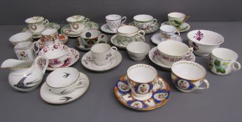 Tea cups and saucers includes - Duchess China - Royal Worcester - Tuscan D248 - Waring & Gillow -