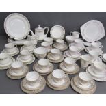 Tea sets includes - Royal Albert Belinda tea set with 4 bowls and 4 dinner plates - Royal