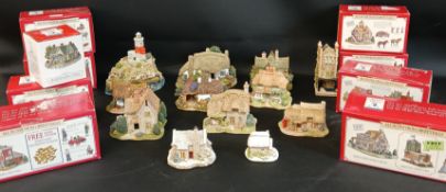 24 Lilliput Lane models (with boxes) & Liberty Falls boxed models