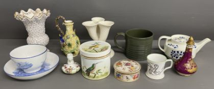 Various pieces of Spode/Copeland ceramics from the 19th century & later including a spill vase,