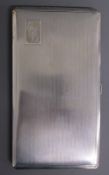 John D Mc Allister Birmingham 1940 silver cigarette case - monogrammed ACL - total weight 7.8ozt (