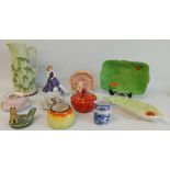 Selection of ceramics including Sylvac Rabbit vase 1510, Beswick & Grimwades salad ware, Sterling