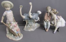 Lladro figurines - Ostriches 0297.13 - Ten and growing 7635 - Little Gardener 1283