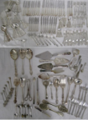 Large collection of cutlery includes Community plate along with other cutlery including fruit