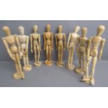 8 artists mannequins